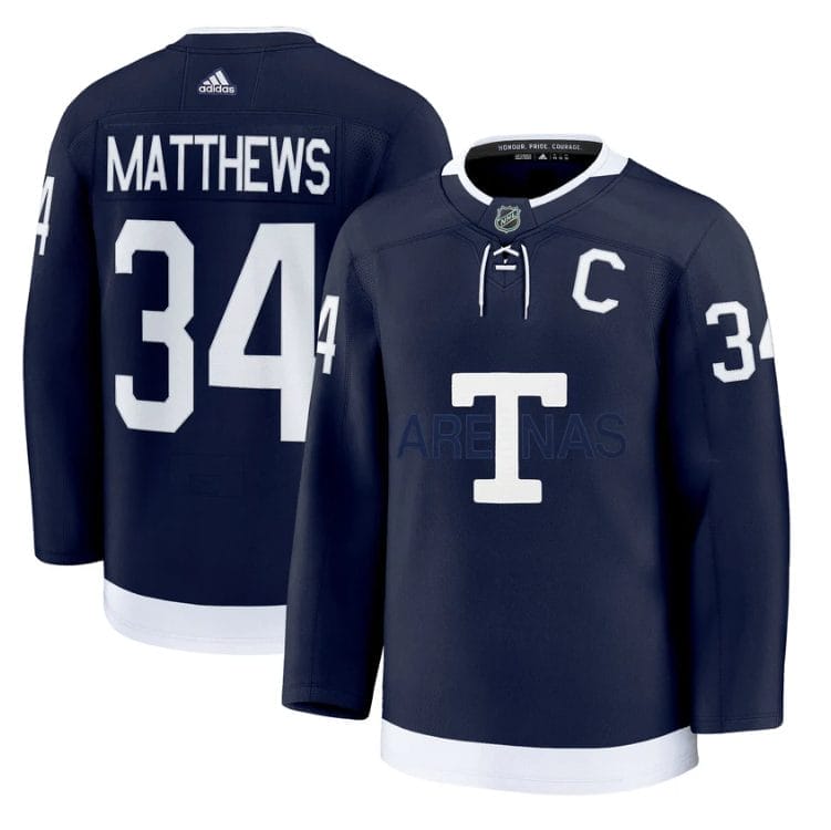 Auston Matthews Jersey #34 Toronto Maple Leafs Timeless Stitched - Image 3