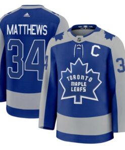 Auston Matthews Jersey 34 Toronto Maple Leafs Timeless Stitched Reverse Retro