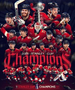 Alternative view of Florida Panthers 2025 Stanley Cup Champions Custom Jersey - All Stitched