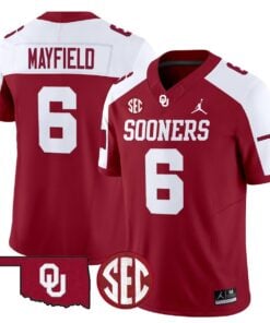Baker Mayfield Jersey 6 Oklahoma Sooners 2025 Limited Stitched Alternate