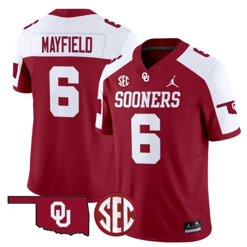 Baker Mayfield Jersey #6 Oklahoma Sooners 2025 Limited Stitched - Image 3
