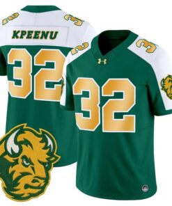 Barry Kpeenu Jersey 32 North Dakota State Bison Limited Stitched Green Alter aefa3295 1a4e 4b97 9f03 3df136b50e1d