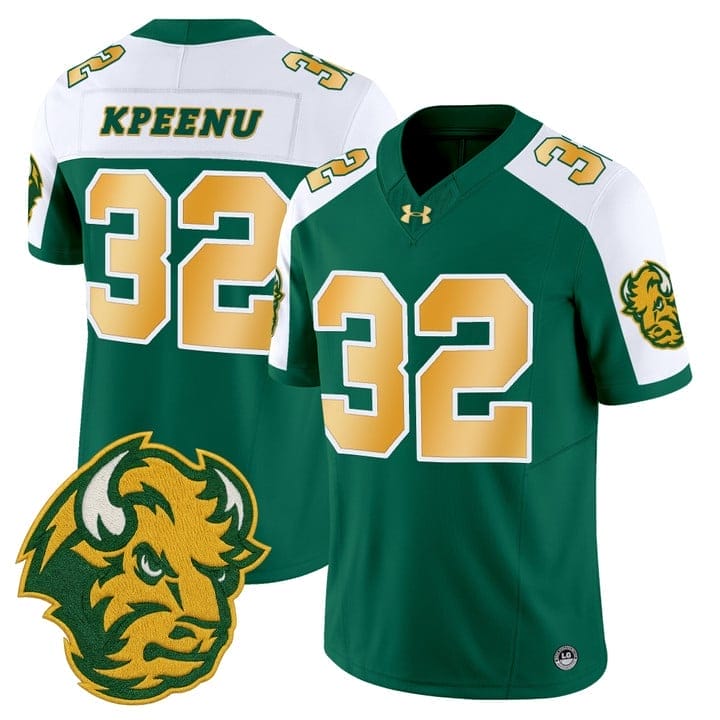 Barry Kpeenu Jersey #32 North Dakota State Bison Limited Stitched - Image 4