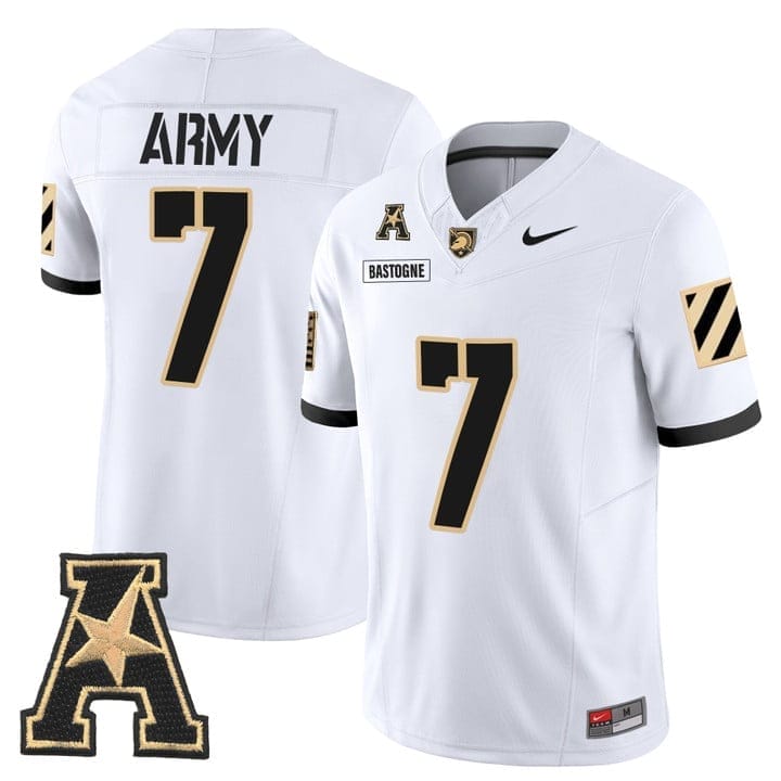 Bastogne Jersey #7 Army Black Knights 2025 Vapor Limited Stitched 5 Bastogne Jersey #7 Army Black Knights 2025 Vapor Limited Stitched - Image 5
