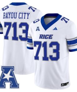 Bayou City Jersey #713 Rice Owls 2025 Vapor Limited Stitched