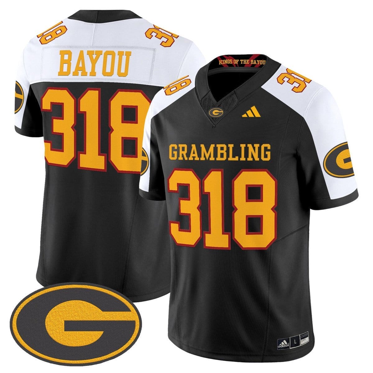 Bayou Jersey #318 Grambling Tigers 2025 Vapor Limited Stitched 2 Bayou Jersey #318 Grambling Tigers 2025 Vapor Limited Stitched - Image 2