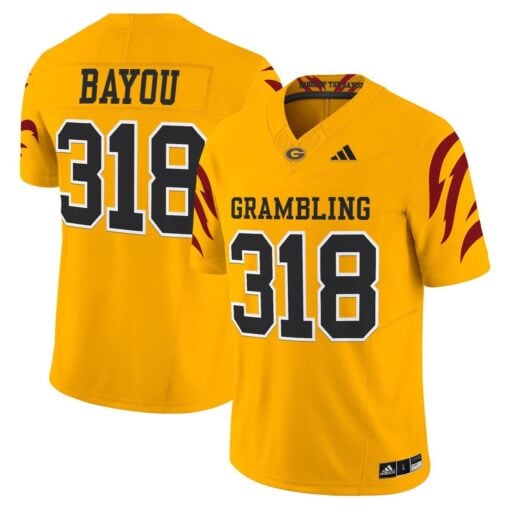 Bayou Jersey #318 Grambling Tigers 2025 Vapor Limited Stitched - Image 3