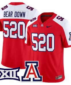 Bear Down Jersey 520 Arizona Wildcats 2025 Limited Stitched Red Alternate