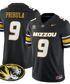 Beau Pribula Jersey #9 Missouri Tigers 2025 Vapor Limited Stitched