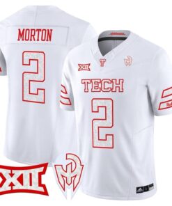 Behren Morton Jersey #2 Texas Tech Red Raiders Too Cold Vapor Stitched 7 Behren MortWhite