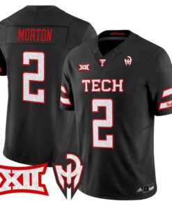 Behren Morton Jersey #2 Texas Tech Red Raiders Too Cold Vapor Stitched