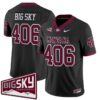 Big Sky Jersey #406 Montana Grizzlies 2025 Vapor Limited Stitched 11 Big Sky Jersey 406 Montana Grizzlies 2025 Vapor Limited Stitched Black
