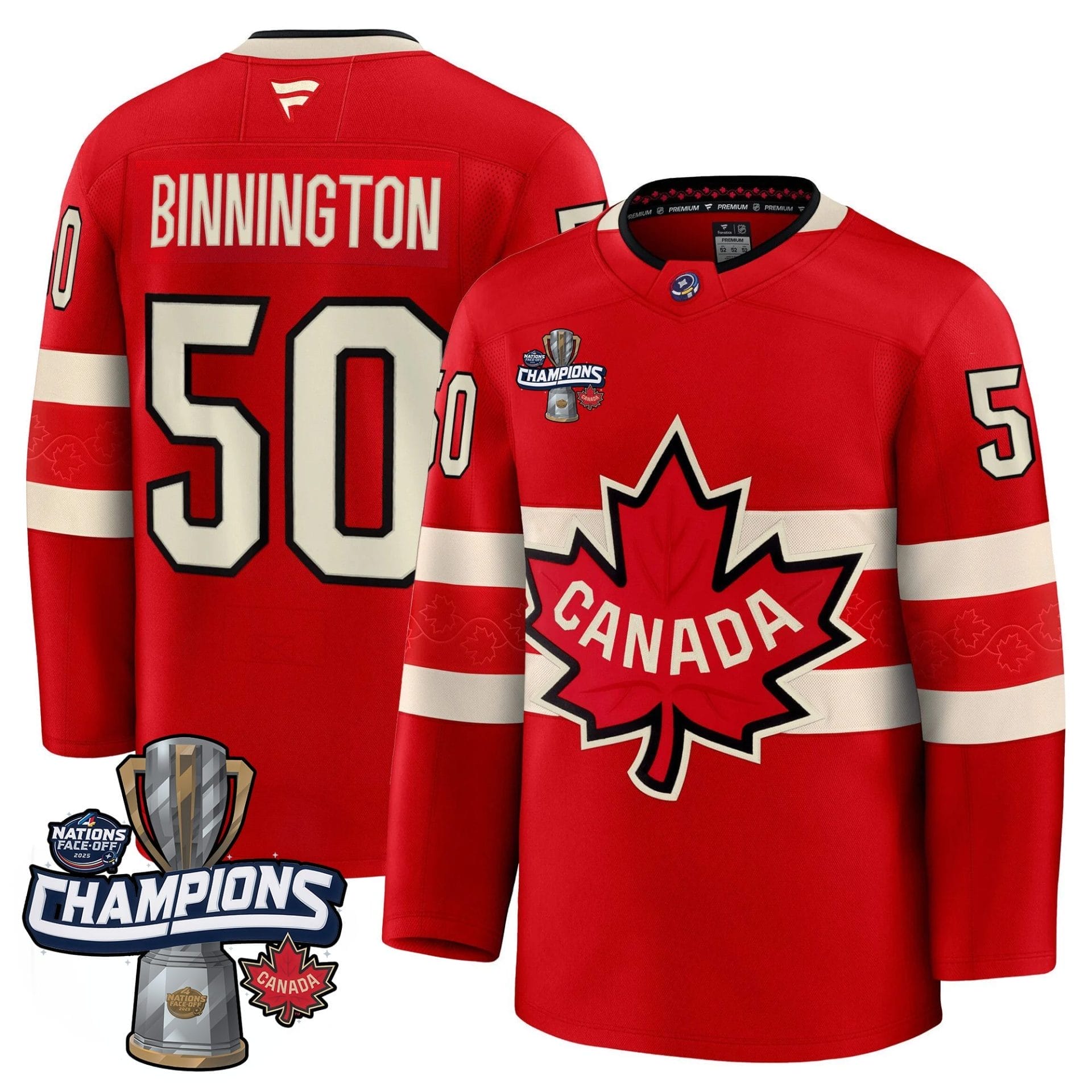 Men Canada 2025 4 Nations Face-Off Champions Jersey - All Stitched 24 Men Canada 2025 4 Nations Face-Off Champions Jersey - All Stitched - Image 24