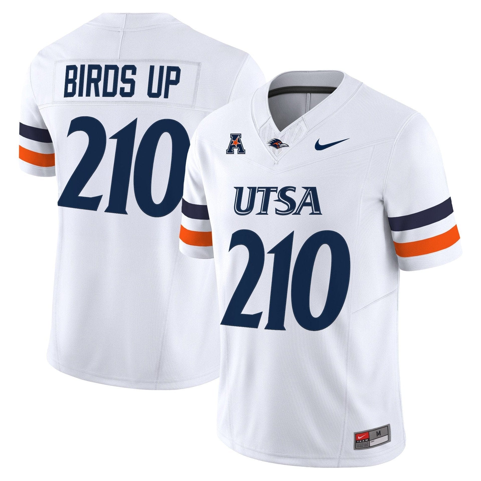 Birds Up Jersey #210 UTSA Roadrunners 2025 Vapor Limited Stitched