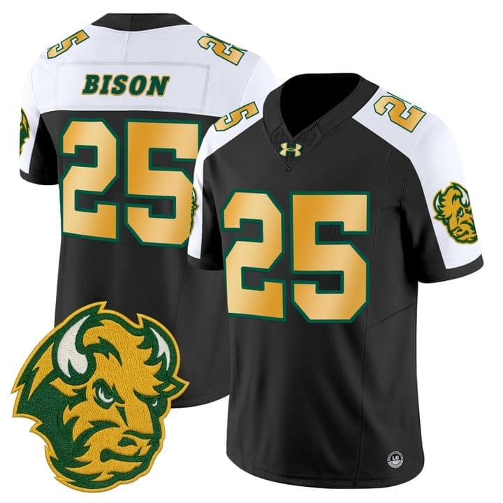 Bison Jersey #25 North Dakota State Bison Vapor Limited Stitched - Image 3