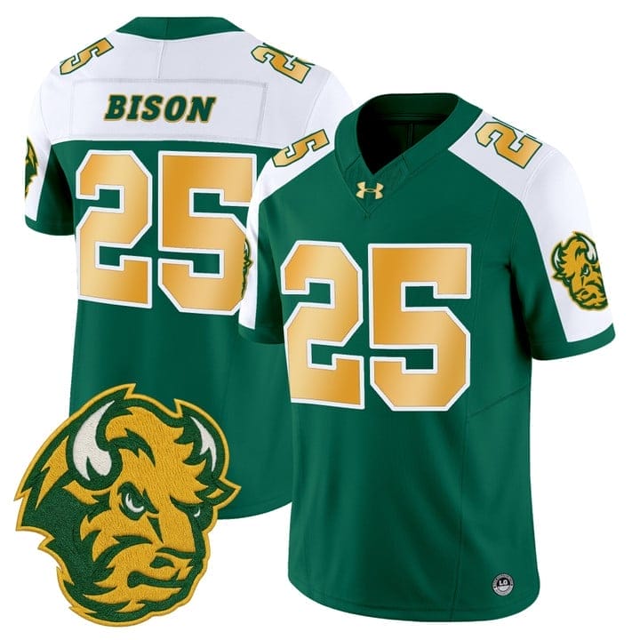 Bison Jersey #25 North Dakota State Bison Vapor Limited Stitched - Image 4