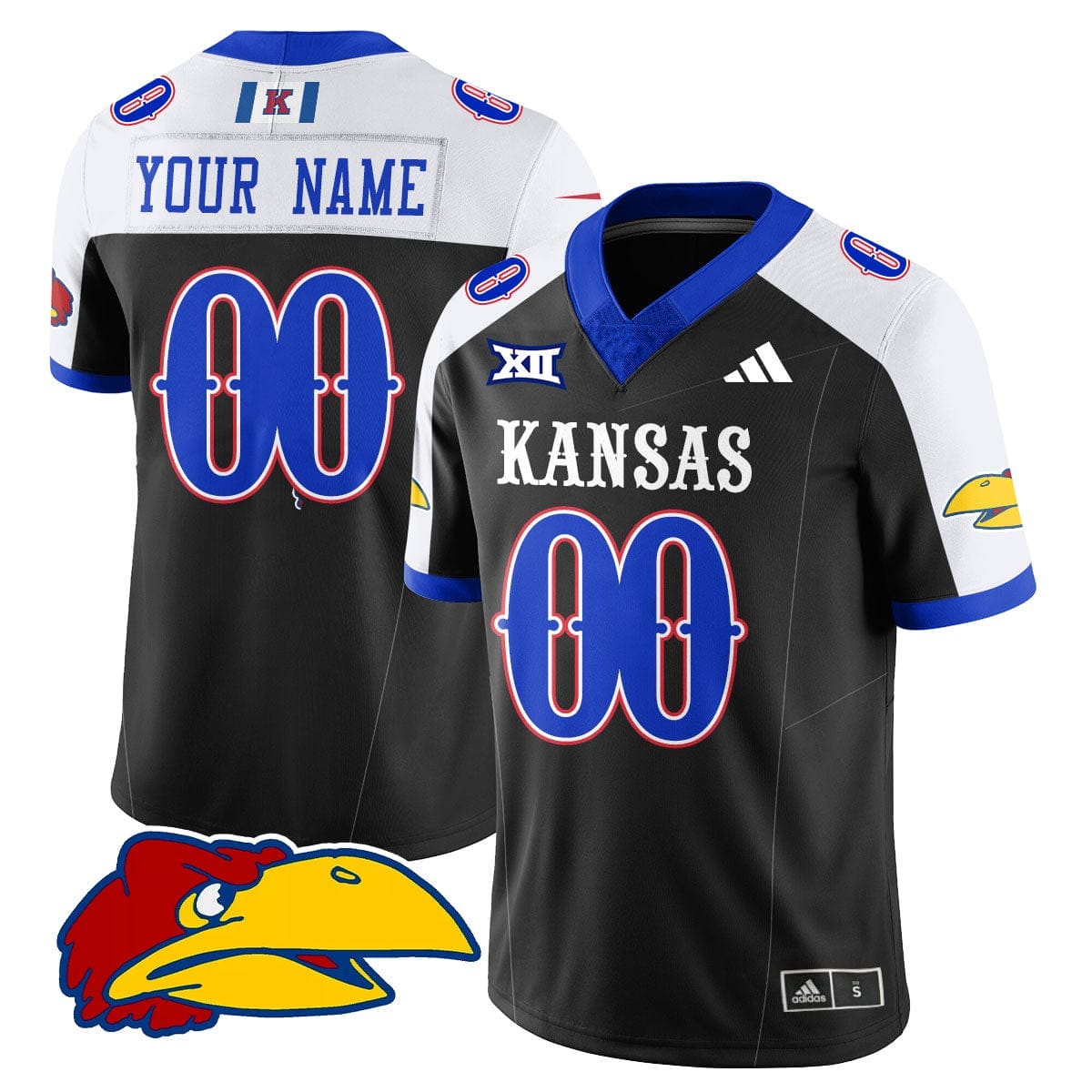 Custom Kansas Jayhawks Football Jersey Name, Number 2025 Limited All Stitched 4 Custom Kansas Jayhawks Football Jersey Name, Number 2025 Limited All Stitched - Image 4