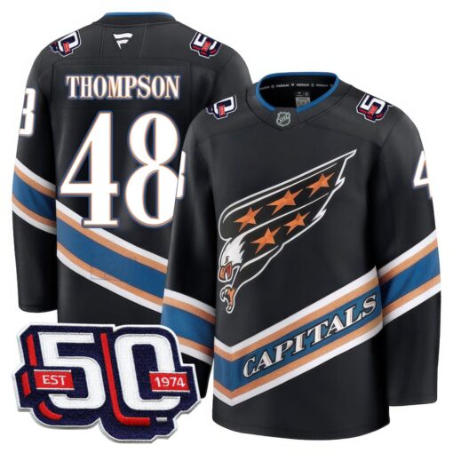 Men Washington Capitals 50th Anniversary Premium Jersey - All Stitched - Image 21