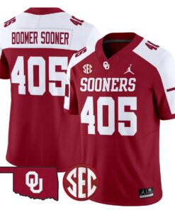 Alternative view of Boomer Sooner Jersey #405 Oklahoma Sooners 2025 Limited Stitched