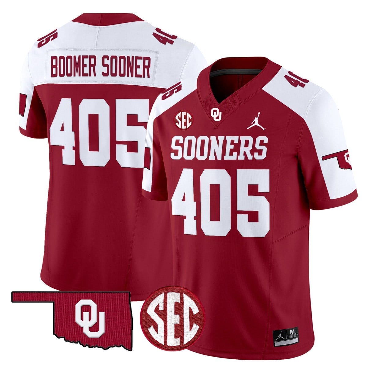 Boomer Sooner Jersey #405 Oklahoma Sooners 2025 Limited Stitched - Image 2