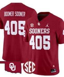 Boomer Sooner Jersey 405 Oklahoma Sooners 2025 Limited Stitched Crimson