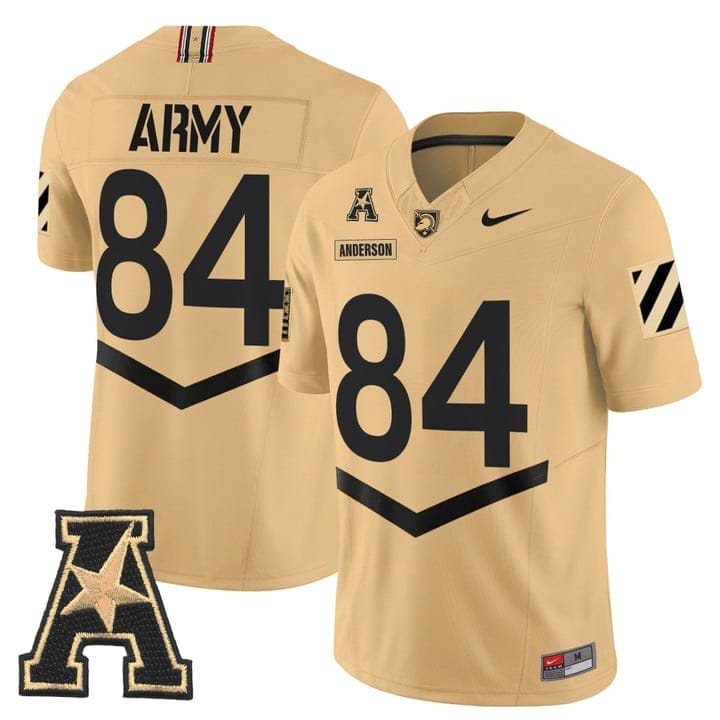 Brady Anderson Jersey #84 Army Black Knights 2025 Vapor Stitched 4 Brady Anderson Jersey #84 Army Black Knights 2025 Vapor Stitched - Image 4