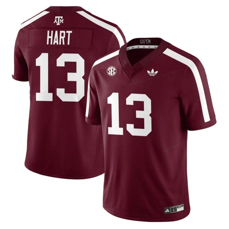 Brady Hart Jersey #13 Texas A&M Aggies 1975 Throwback Stitched - Image 2