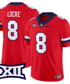 Braedyn Locke Jersey 8 Arizona Wildcats 2025 Vapor Limited Stitched Red