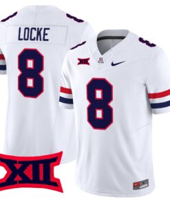 Alternative view of Braedyn Locke Jersey #8 Arizona Wildcats 2025 Limited Stitched