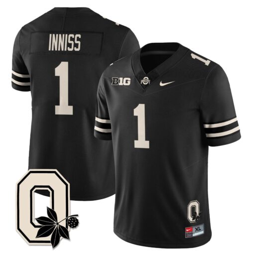 Brandon Inniss Jersey #1 Ohio State Buckeyes 2025 Vapor Limited Stitched