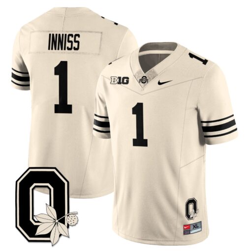 Brandon Inniss Jersey #1 Ohio State Buckeyes 2025 Vapor Limited Stitched - Image 3