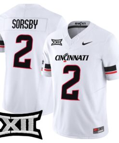 Alternative view of Brendan Sorsby Jersey #2 Cincinnati Bearcats 2025 Vapor Limited Stitched