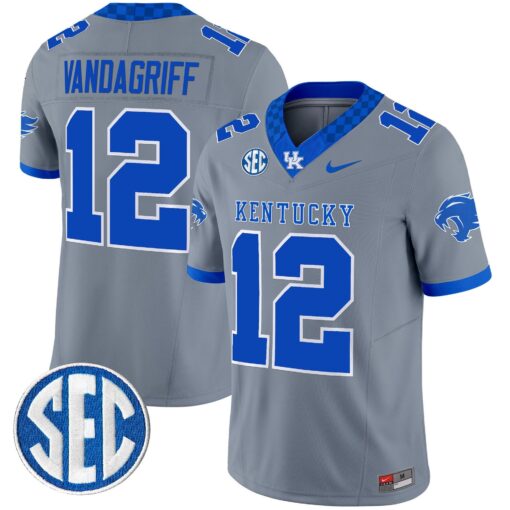 Brock Vandagriff Jersey #12 Kentucky Wildcats 2025 Limited Stitched - Image 4