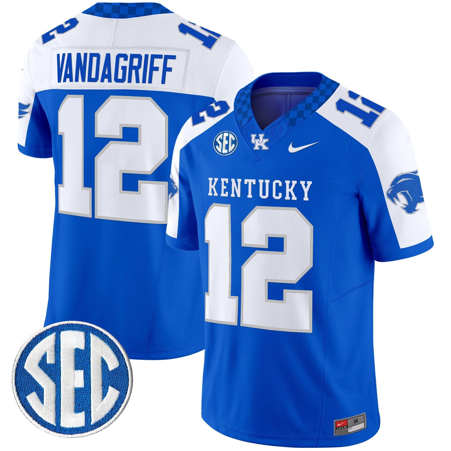 Brock Vandagriff Jersey #12 Kentucky Wildcats 2025 Limited Stitched - Image 3