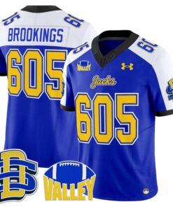 Brookings Jersey 605 South Dakota State Jackrabbits 2025 Stitched Blue Alter