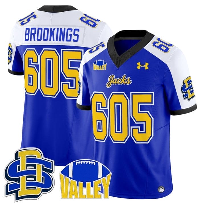 Brookings Jersey #605 South Dakota State Jackrabbits 2025 Stitched 3 Brookings Jersey #605 South Dakota State Jackrabbits 2025 Stitched - Image 3
