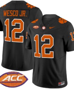 Bryant Wesco Jr Jersey #12 Clemson Tigers 2025 Vapor Limited Stitched