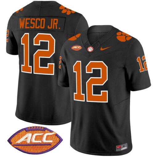 Bryant Wesco Jr Jersey #12 Clemson Tigers 2025 Vapor Limited Stitched
