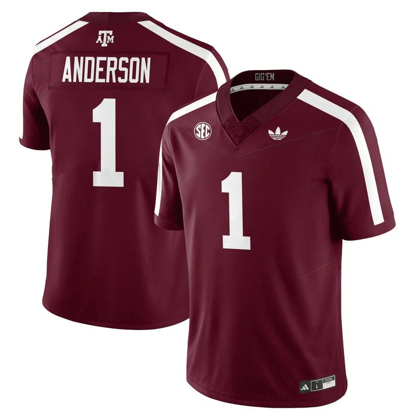 Bryce Anderson Jersey #1 Texas A&M Aggies 1975 Throwback Stitched - Image 2
