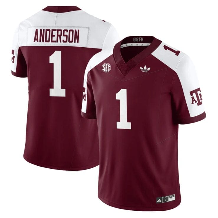 Bryce Anderson Jersey #1 Texas A&M Aggies 1975 Throwback Stitched