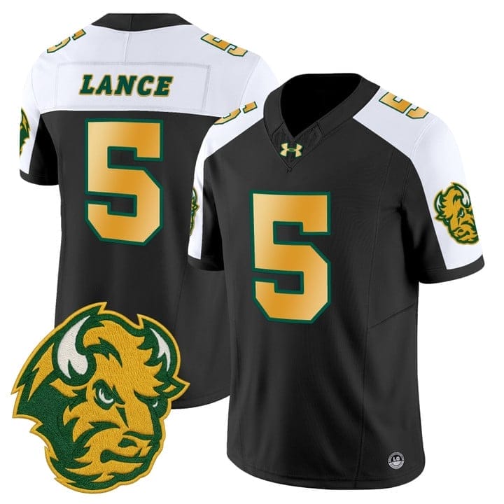 Bryce Lance Jersey #5 North Dakota State Bison Vapor Limited Stitched - Image 3