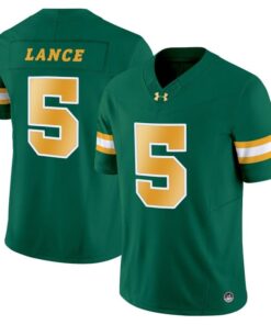 Bryce Lance Jersey 5 North Dakota State Bison Vapor Limited Stitched Green