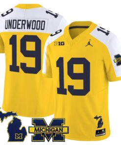 Alternative view of Bryce Underwood Jersey #19 Michigan Wolverines 2025 Limited V2 Stitched