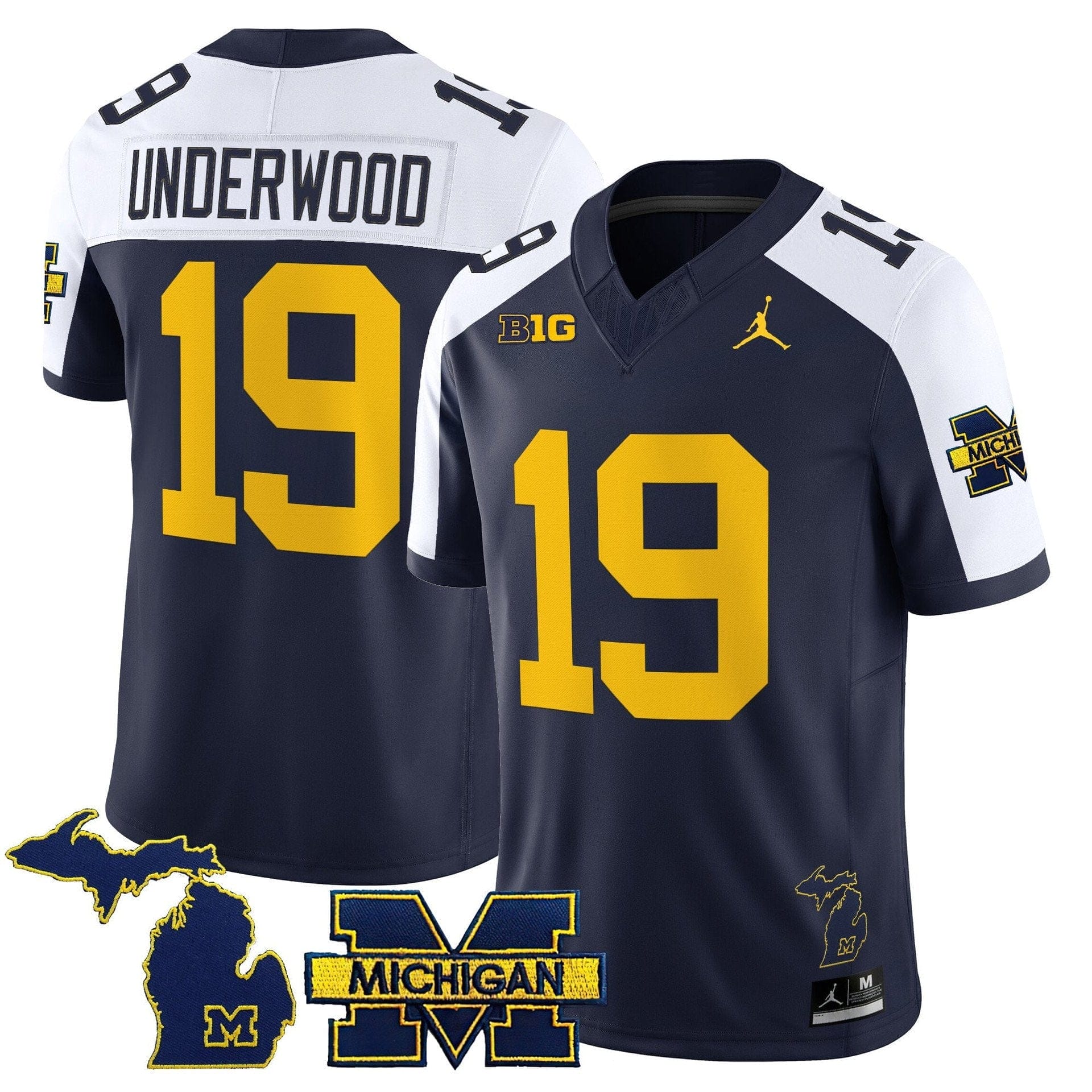 Bryce Underwood Jersey #19 Michigan Wolverines 2025 Limited V2 Stitched 4 Bryce Underwood Jersey #19 Michigan Wolverines 2025 Limited V2 Stitched - Image 4