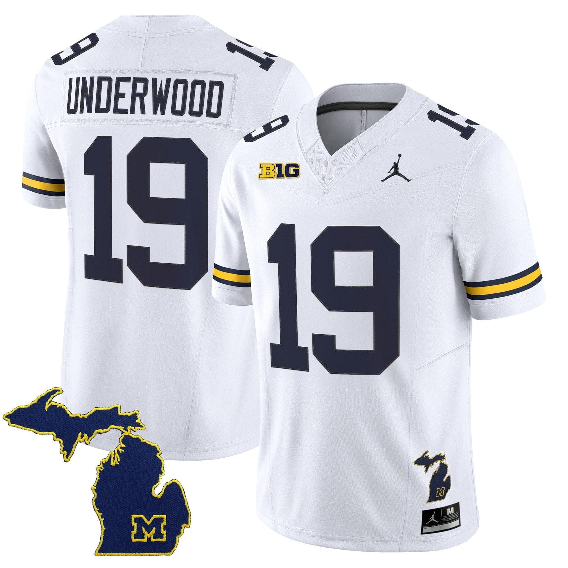 Bryce Underwood Jersey #19 Michigan Wolverines 2025 Limited V2 Stitched 1 Bryce Underwood Jersey #19 Michigan Wolverines 2025 Limited V2 Stitched