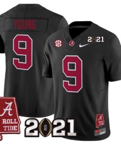 Bryce Young Jersey #9 Alabama 2021 CFP Championship Alabama Map