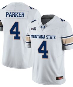 Alternative view of Bryson Parker Jersey #4 Montana State Bobcat Football 2025 Stitched