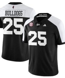 Alternative view of Bulldogs Jersey #25 Mississippi State Football Darkness 2025 Stitched