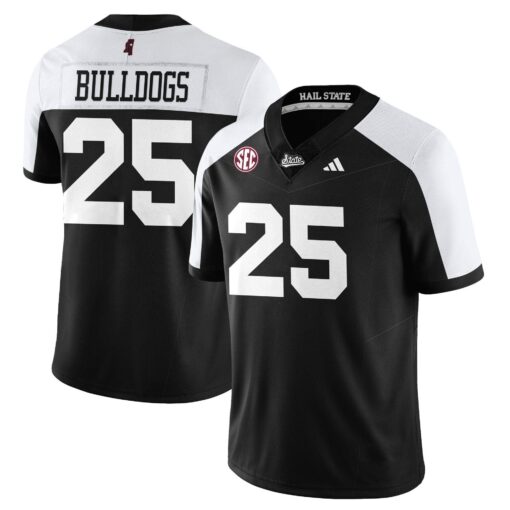 Bulldogs Jersey #25 Mississippi State Football Darkness 2025 Stitched - Image 2