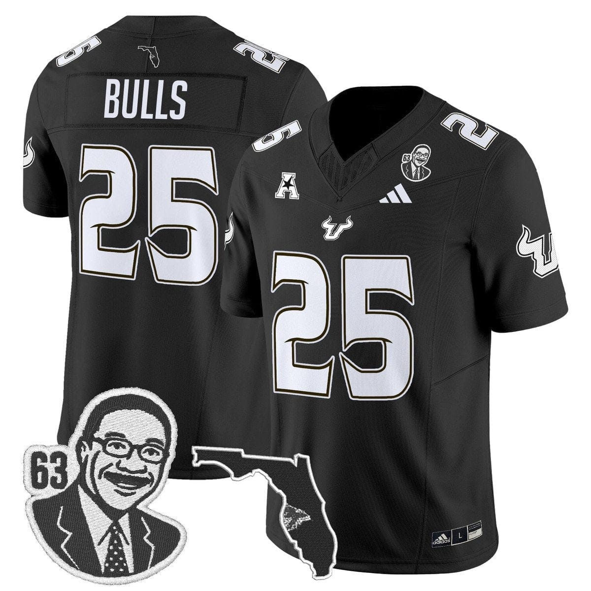 Bulls Jersey #25 South Florida Bulls Lee Roy Selmon Legacy Stitched